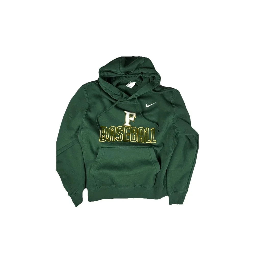 Nike Hoodie Sweatshirt Mens Small‎ Green F Baseball Pullover Fleece CJ1611-341